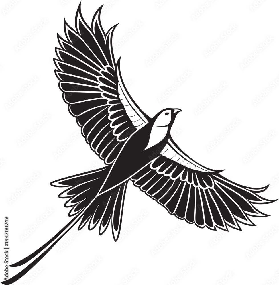 Fototapeta premium vector illustration of an eagle