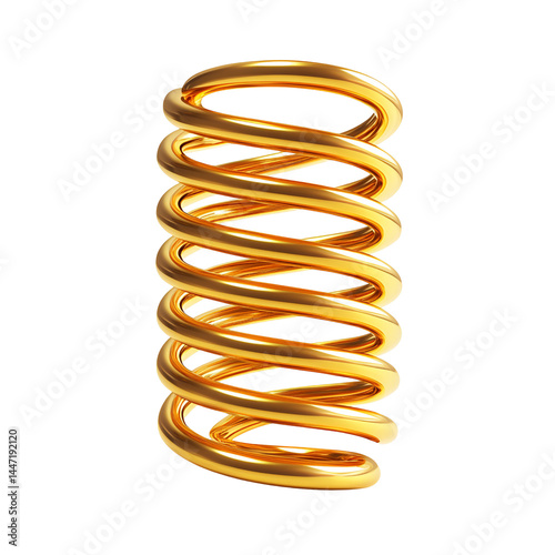 Golden Spiral Spring Abstract Design,