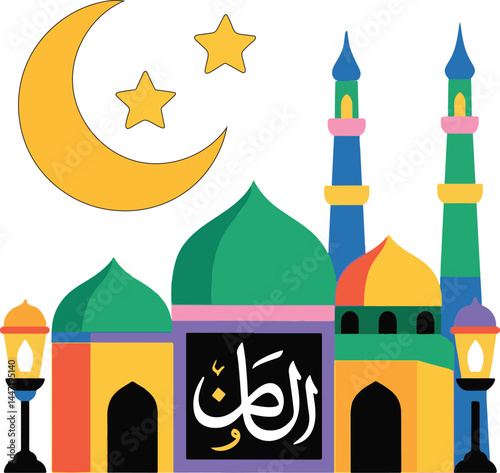 vector illustration of mosque