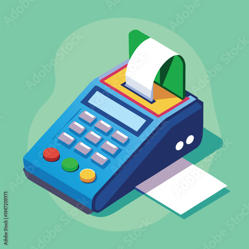 nfc tap card payment contactless terminal vector illustration
