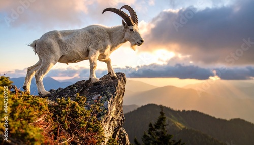 goat in the mountains