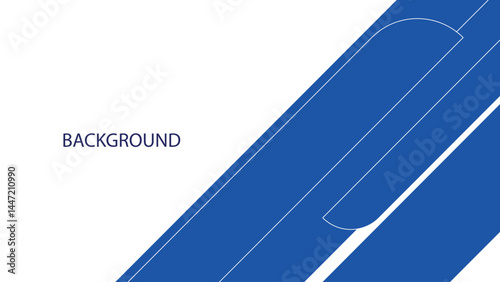 Modern Abstract Background Design with Bold Blue Shapes