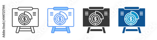 Market Share Multistyle Icon Sheet