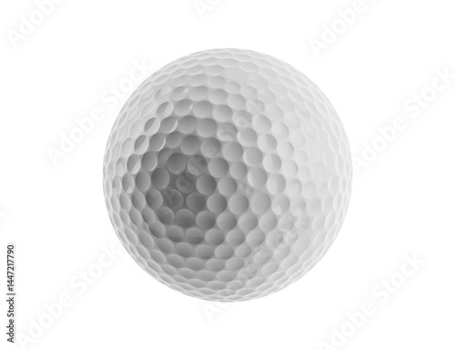 White golf ball on transparent Background