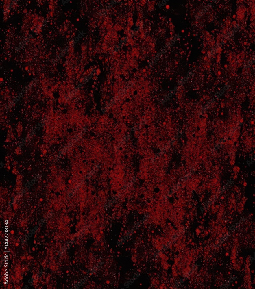 Abstract grainy texture with black and red tones, creating a mottled effect, stock, messy Abstract grainy texture with black and red tones, creating a mottled effect, stock, messy