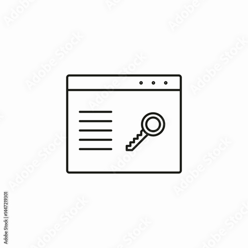 website keyword icon sign vector