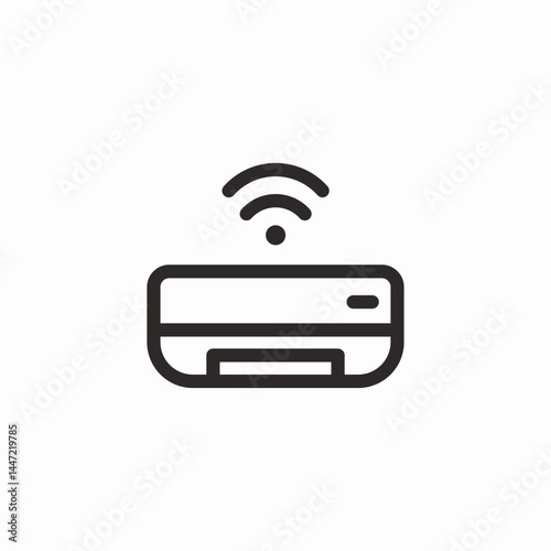 wifi router internet wireless black icon sign vector