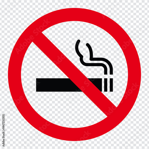 Creative No Smoking Sign Vector illustration With White Background