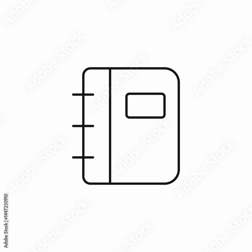 address book icon sign vector
