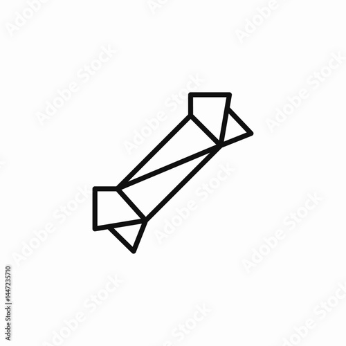 chew toy bone icon sign vector