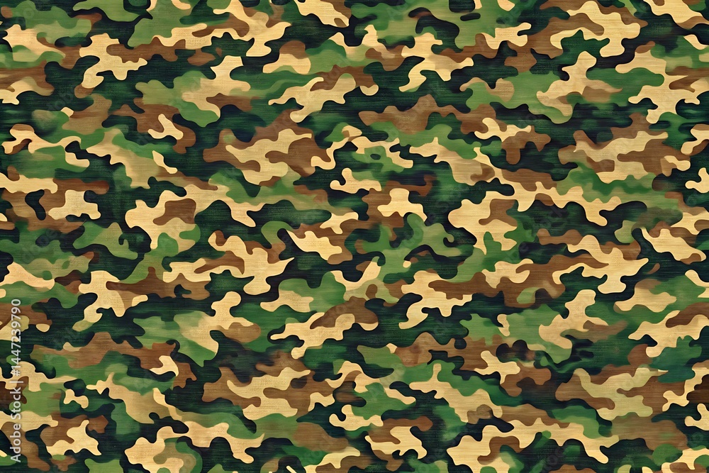 Green and brown camouflage pattern Green and brown camouflage pattern