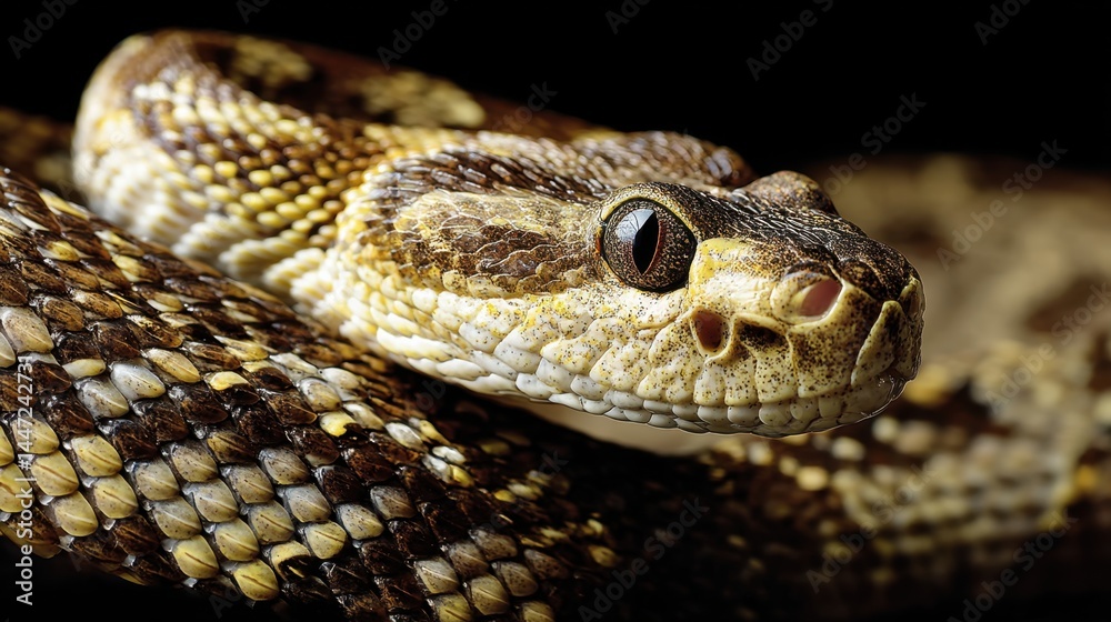 Rattlesnake Portrait: Scales and Serenity Rattlesnake Portrait: Scales and Serenity