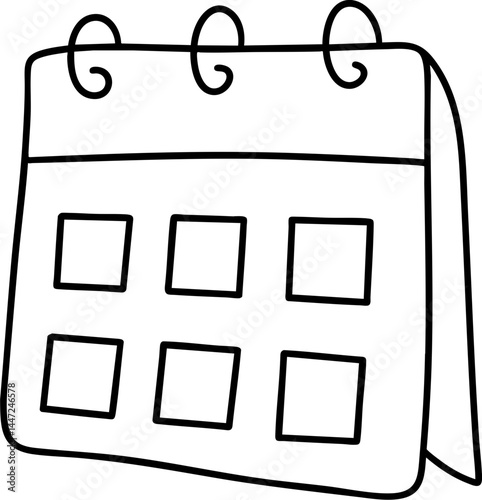 simple calendar design representing event planner, perfect for organizing important dates and activities