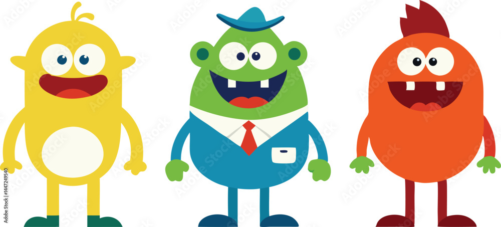 Fototapeta premium funny cartoon character