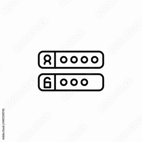 security keypad icon sign vector