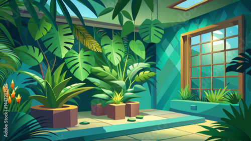 A touch of the jungle in a neat indoor corner.
Monstera’s signature leaf pattern brings exotic elegance.
Rendered in 3D for depth, texture, and realism.
Ideal for serene vector scenes and green living