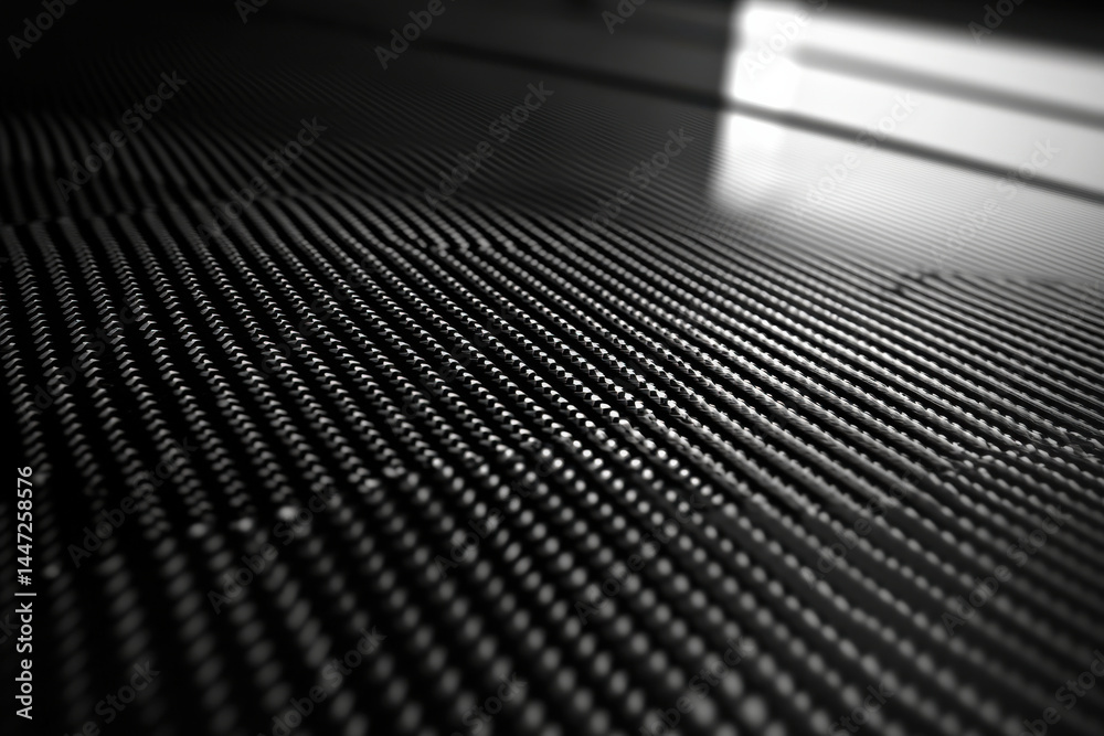 High contrast carbon fiber pattern on black background High contrast carbon fiber pattern on black background