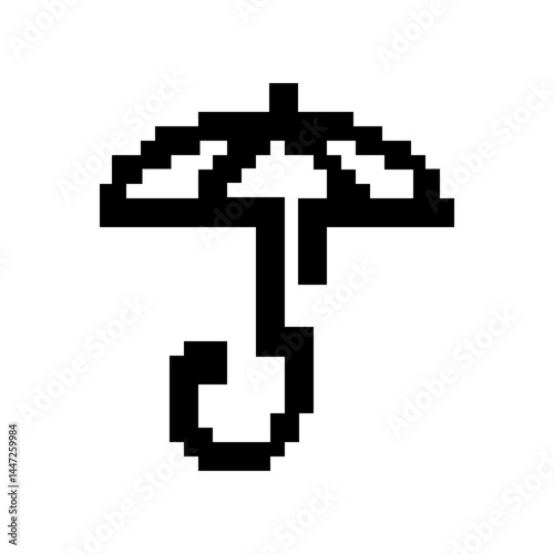 pixel umbrella icon