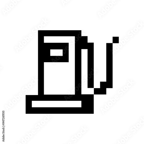 pixelate fuel gass station