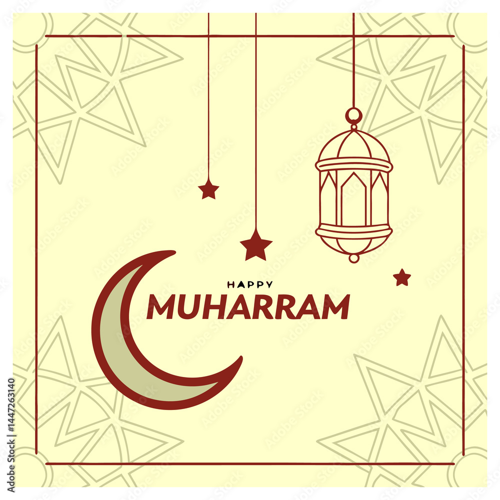 Hijri New Year Mubarak Template Beautiful Muharram Design for Print and Web Use 05 Hijri New Year Mubarak Template Beautiful Muharram Design for Print and Web Use 05