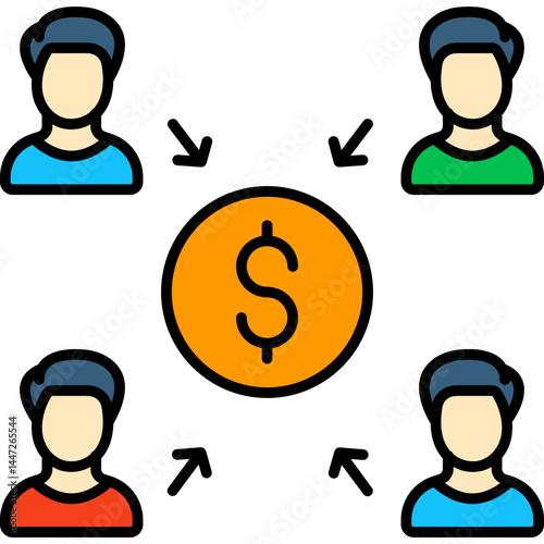 Crowdfunding   SVG Icon