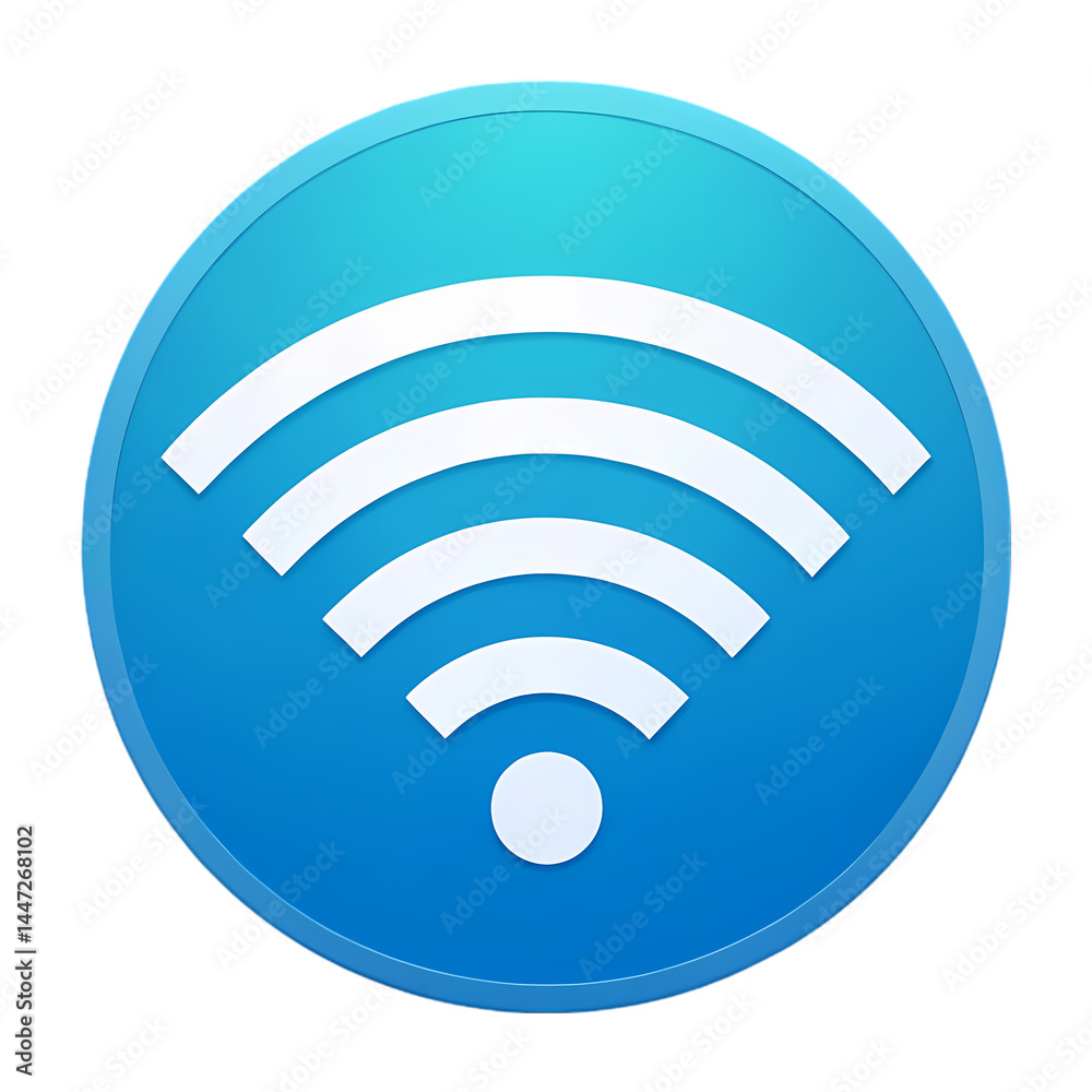 HighSpeed Wireless Internet Connection Symbol isolated on transparent background