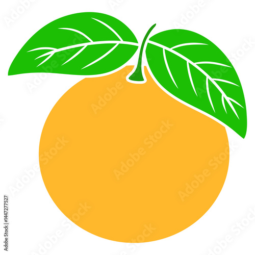 orange fruit with leaves