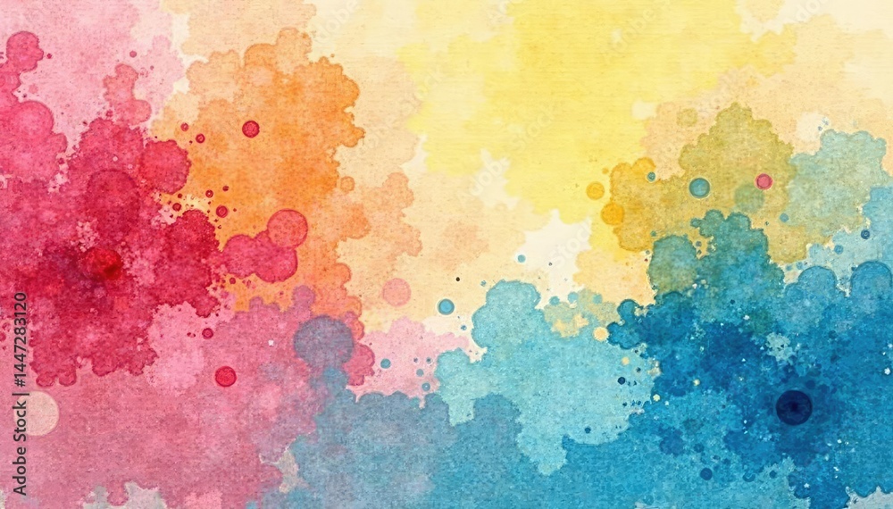 Obraz premium Abstract watercolor wash creates a faded, unified backdrop , light, illustration, brushstrokes