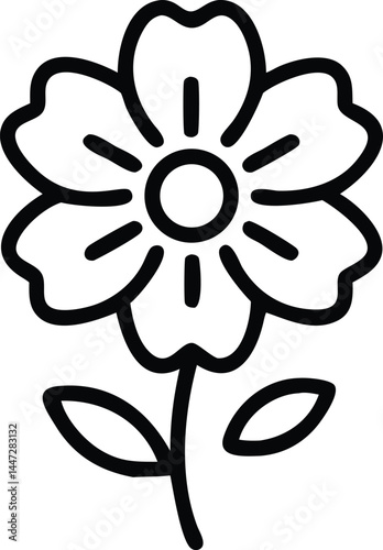 Medicinal Herbs Vector Icons – Thin Line Set of Healing Plants for Wellness, Health, and Herbal Remedies