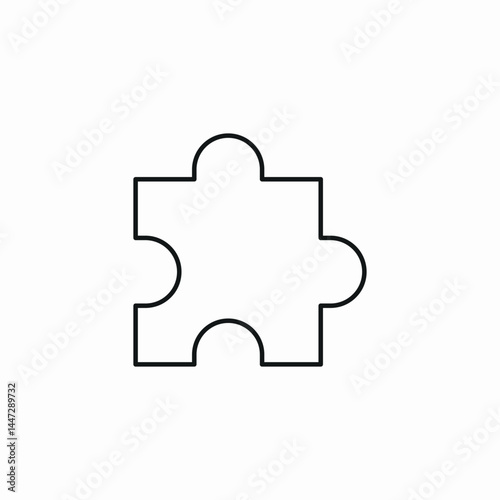 puzzle piece icon sign vector