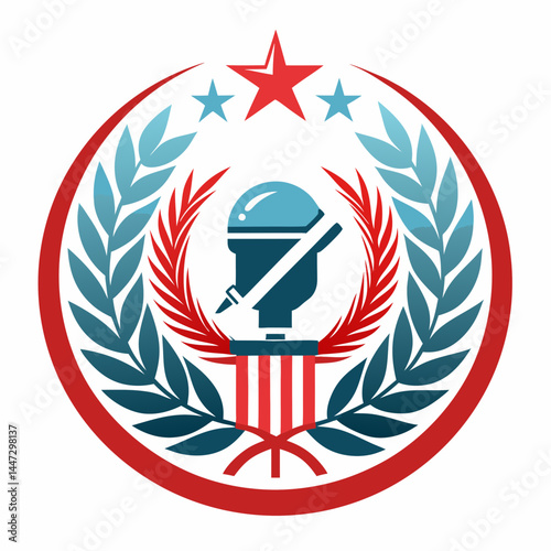 Symbol of Freedom of Speech in Bold Colors and Modern Style  