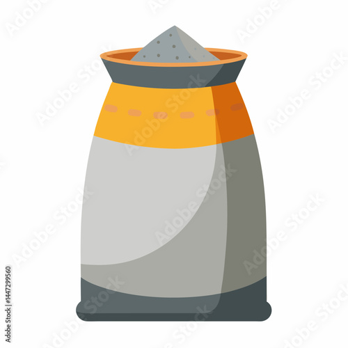 Cement Bag with Sand Inside in a Modern Style  