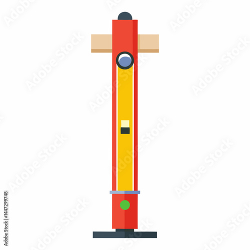 Surveying Leveling Rod in Bright Colors for Construction Projects  