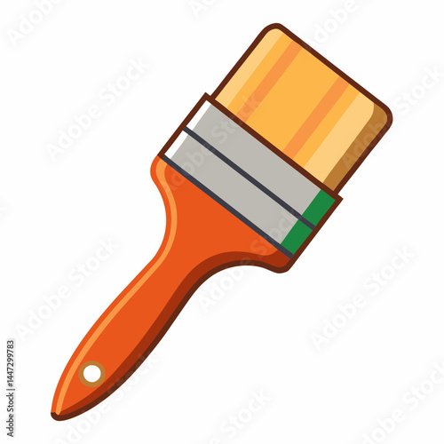 Paint Brush Icon in Bright Colors for Artistic Use  