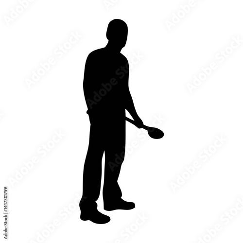 silhouette construction worker