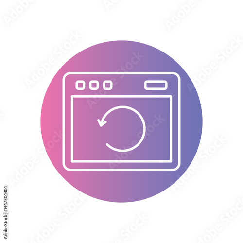 File Processing Icon vector stock illustration