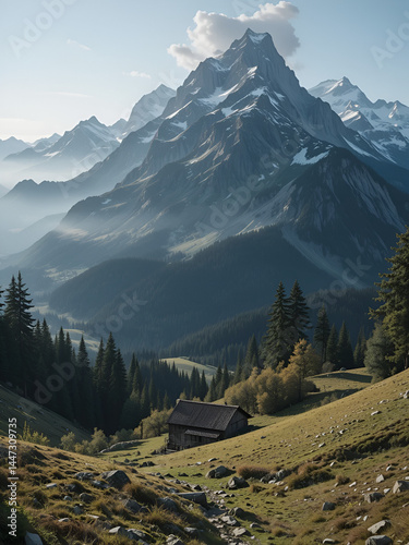 Alm in den bayerischen Alpen