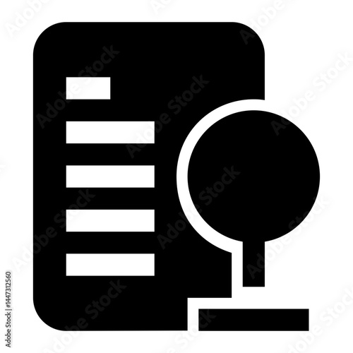 icon online with style glyph
