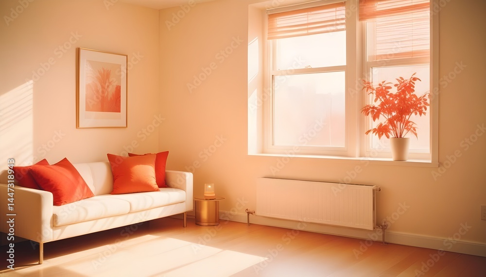 Fototapeta premium Photo interior modern design room 3d illustration