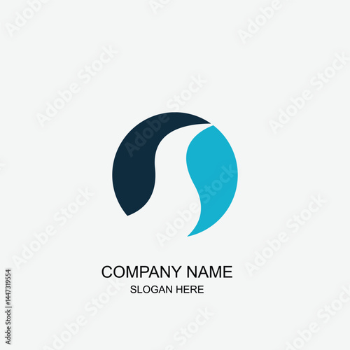 River logo design flat style illustration
