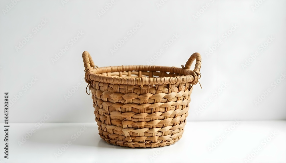 metal Storage basket on white backgroun metal Storage basket on white backgroun