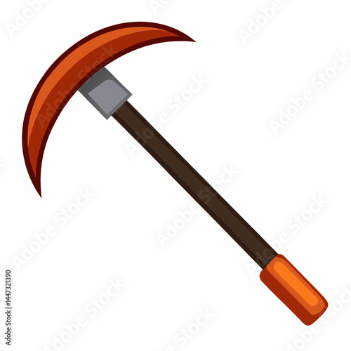 Crowbar in vibrant colors representing tools for construction  