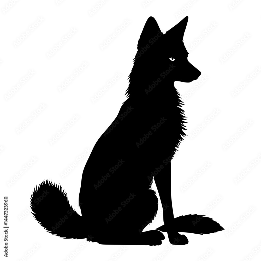 Obraz premium black cat vector