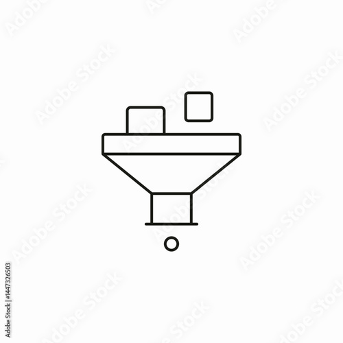 data filter icon sign vector