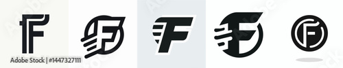 letter F logo vector