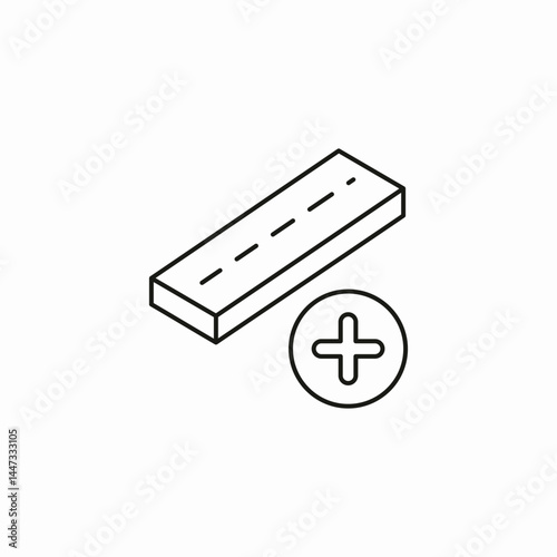 road addition icon sign vector
