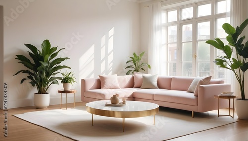 Photo interior modern design room 3d illustration