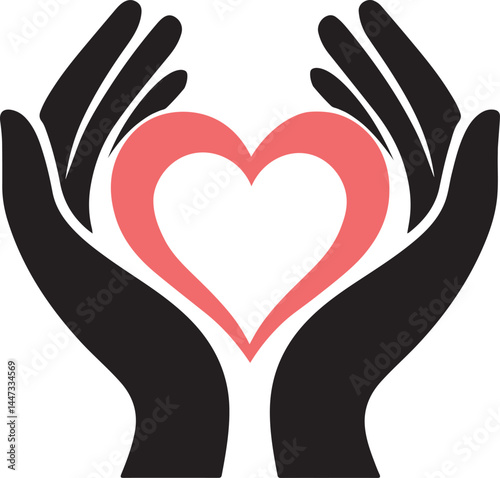 hands holding heart