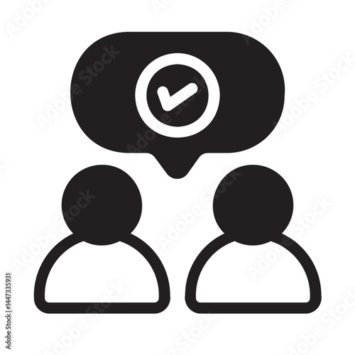 partnership glyph icon