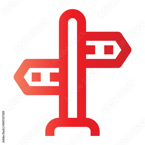 ads sign gradient icon